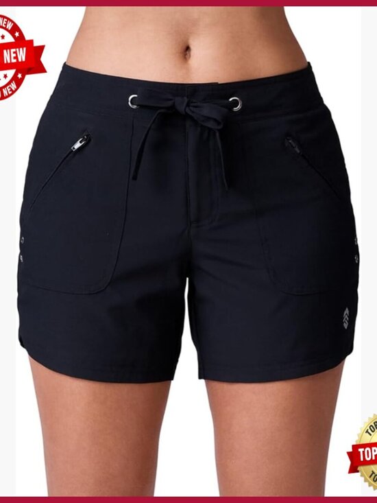 Other - Women's 5" Swim Board Shorts High Waisted UPF 50+ with Pockets Quick Dry